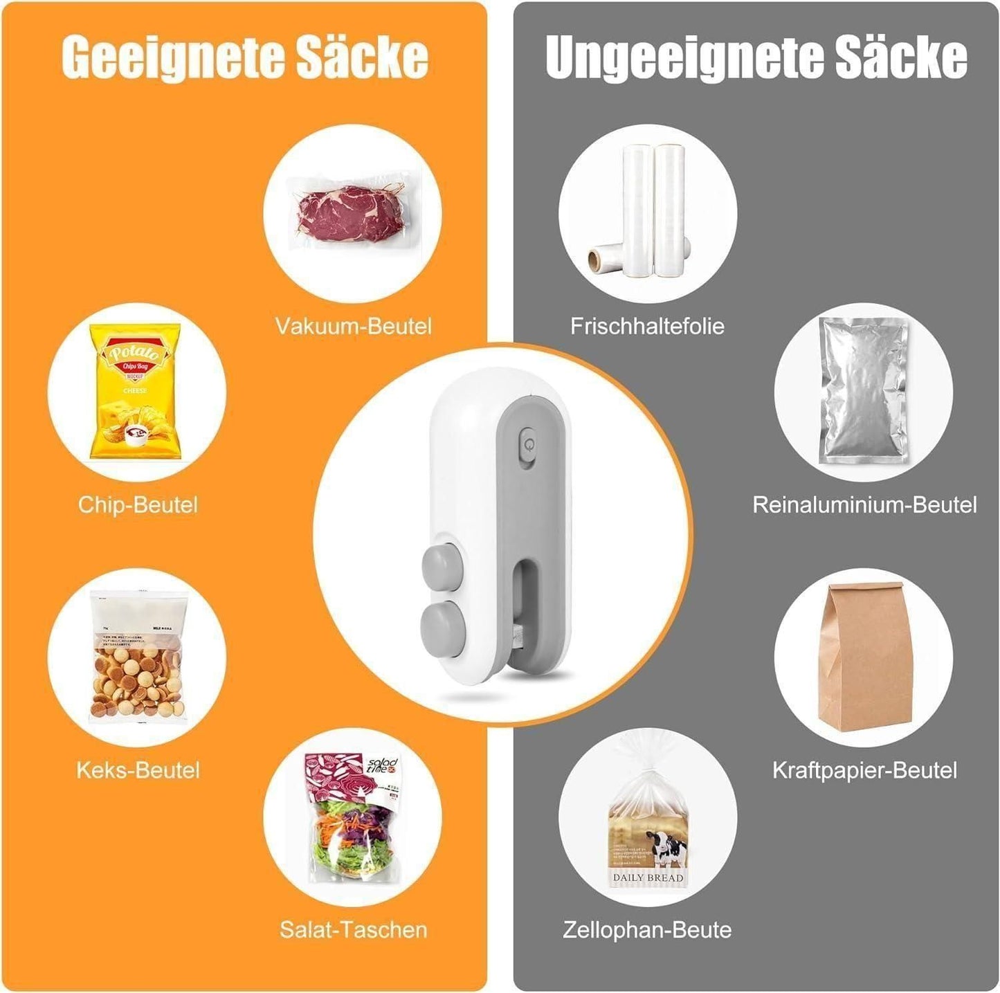 SealMate™ Portable Mini Bag Sealer and Cutter