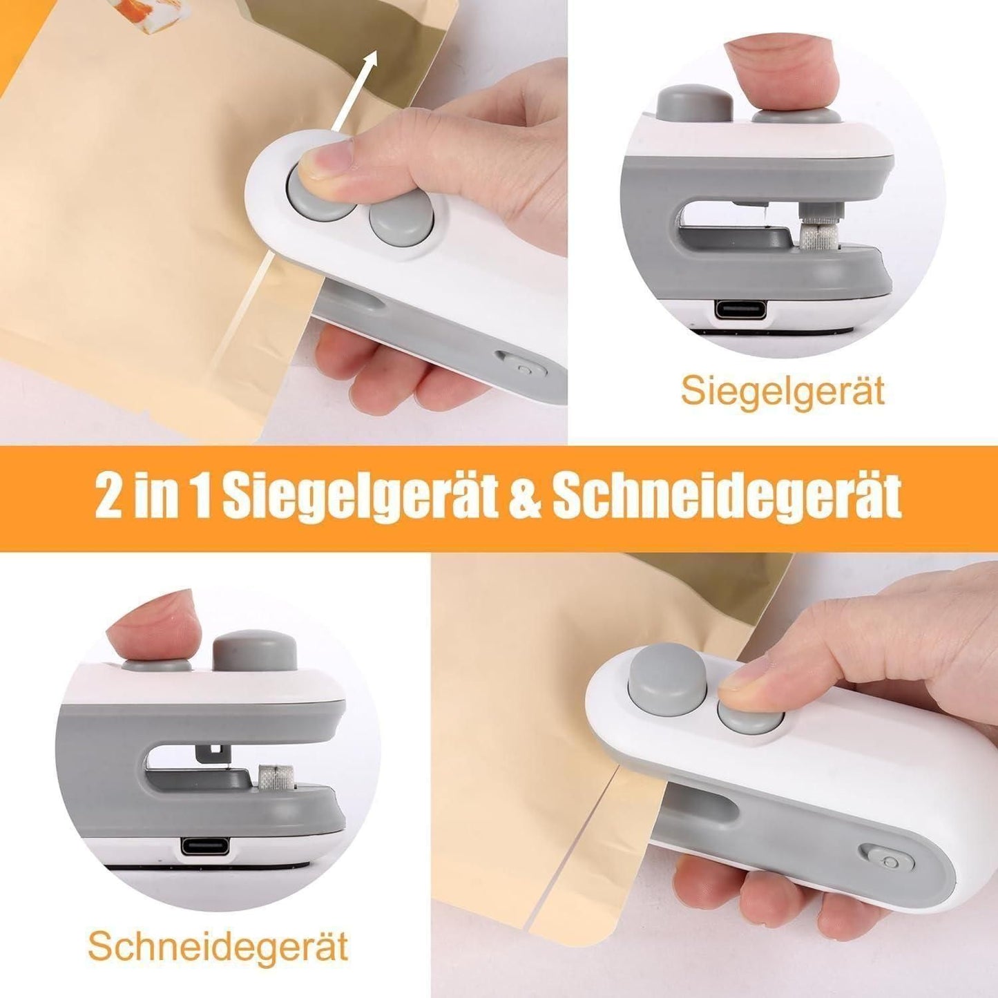 SealMate™ Portable Mini Bag Sealer and Cutter